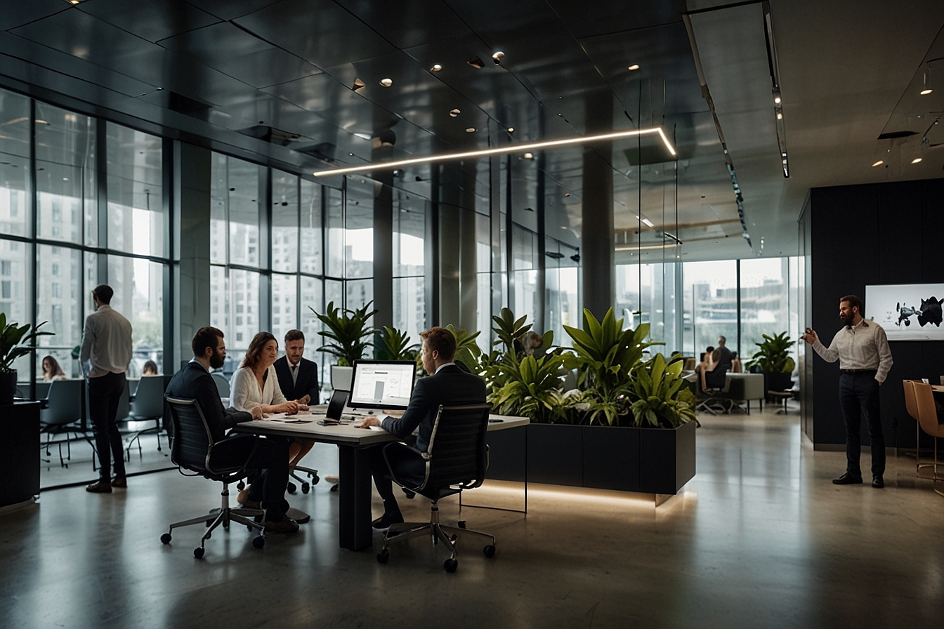 Leonardo_Lightning_XL_A_corporate_setting_with_multiple_client_2